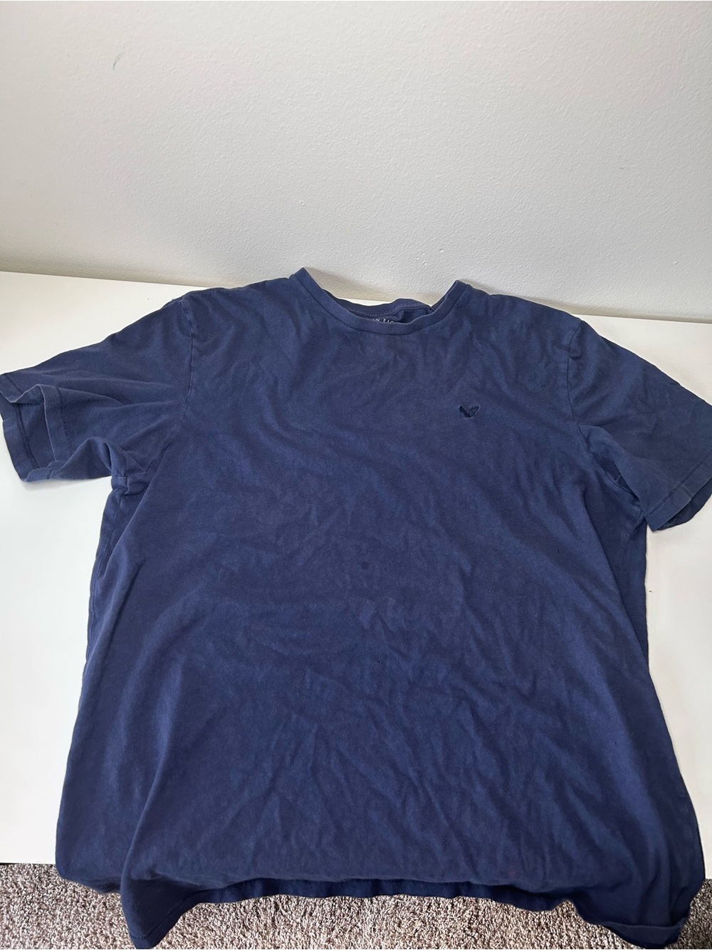 American Eagle Outfitters Navy Short-Sleeve Crew Tee